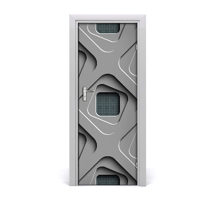Papel de parede em porta Abstração 3D