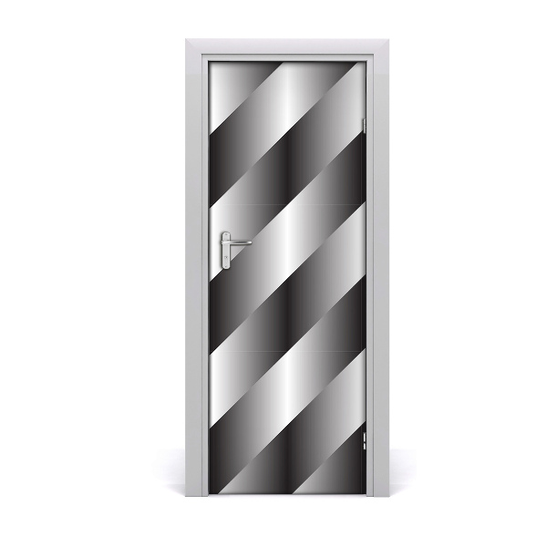 Autocolante para porta Listras abstratas