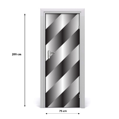 Autocolante para porta Listras abstratas