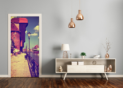 Papel de parede em porta Gdansk, Polônia