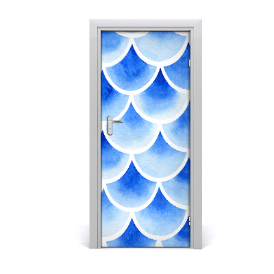 Papel de parede em porta Escamas de peixe