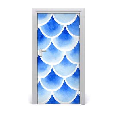 Papel de parede em porta Escamas de peixe