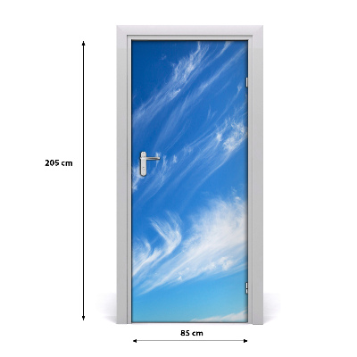 Autocolante para porta Nuvens no céu