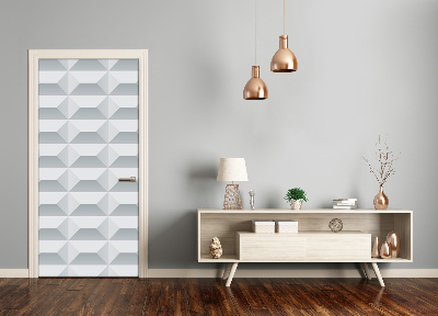 Papel de parede em porta Fundo geométrico