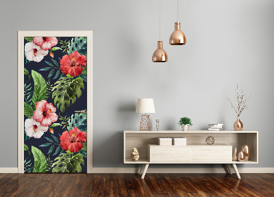 Adesivo em porta Padrão havaiano