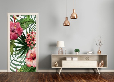 Adesivo em porta Padrão havaiano