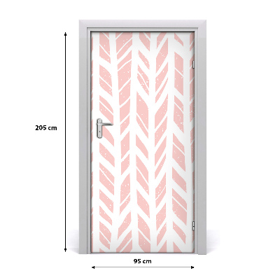 Adesivo em porta Padrão espinha de peixe