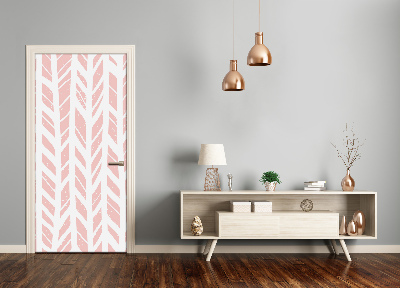 Adesivo em porta Padrão espinha de peixe