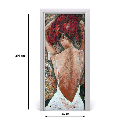 Adesivo em porta Mulher