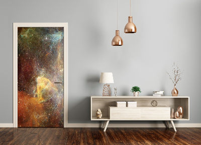 Papel de parede em porta Cosmos