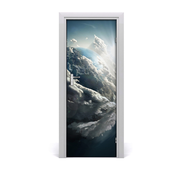 Autocolante para porta Planeta Terra