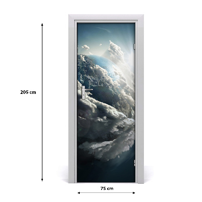 Autocolante para porta Planeta Terra