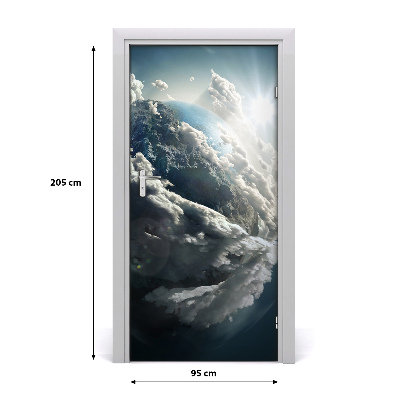 Autocolante para porta Planeta Terra