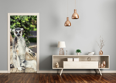 Adesivo em porta Lêmure