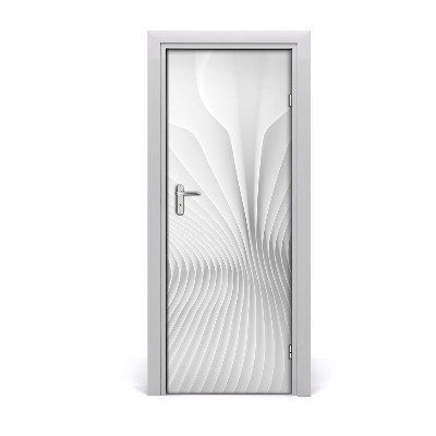 Autocolante para porta Linhas abstratas