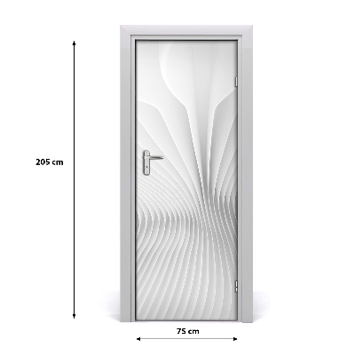 Autocolante para porta Linhas abstratas