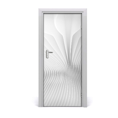 Autocolante para porta Linhas abstratas