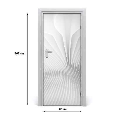 Autocolante para porta Linhas abstratas