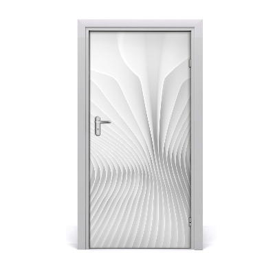 Autocolante para porta Linhas abstratas