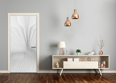 Autocolante para porta Linhas abstratas