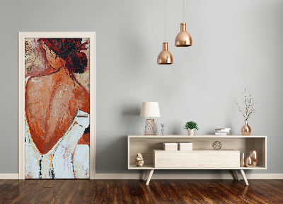 Adesivo em porta Mulher