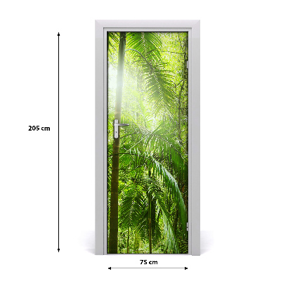 Papel de parede em porta Floresta tropical