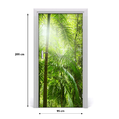 Papel de parede em porta Floresta tropical