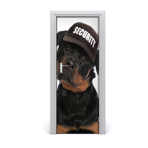 Autocolante para porta Rottweiler