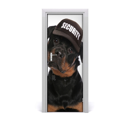 Autocolante para porta Rottweiler