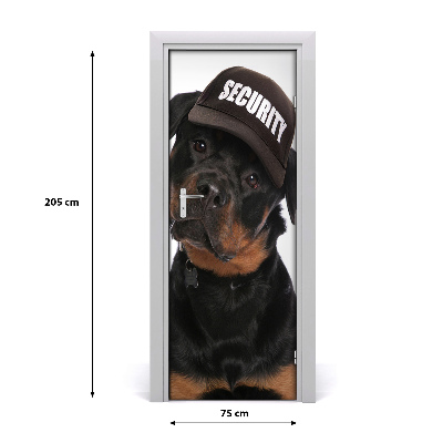 Autocolante para porta Rottweiler