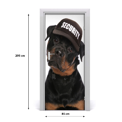 Autocolante para porta Rottweiler