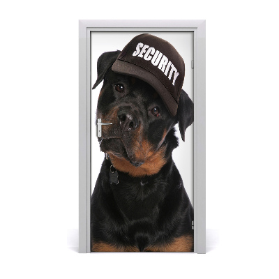 Autocolante para porta Rottweiler