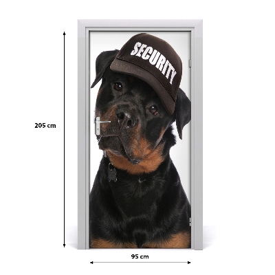 Autocolante para porta Rottweiler
