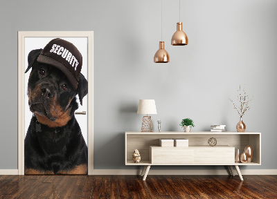 Autocolante para porta Rottweiler