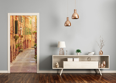 Autocolante para porta ruas italianas