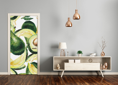 Papel de parede em porta Abacate
