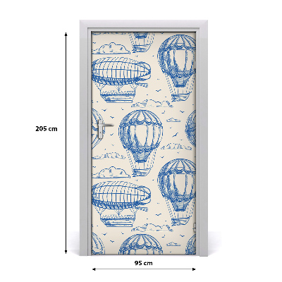 Autocolante para porta Dirigíveis e balões