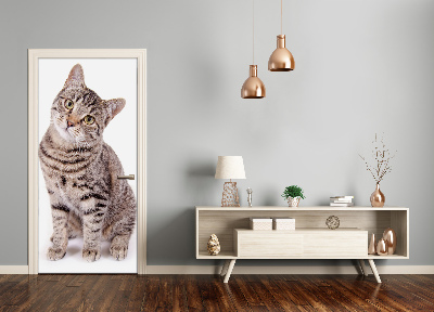 Adesivo em porta Gato