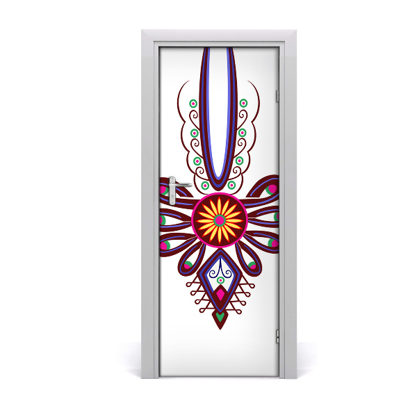Autocolante para porta Padrão folclórico polonês