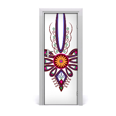 Autocolante para porta Padrão folclórico polonês
