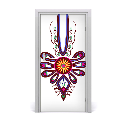 Autocolante para porta Padrão folclórico polonês
