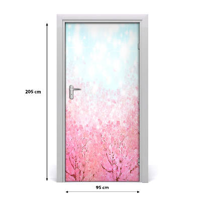 Adesivo em porta flores de cerejeira