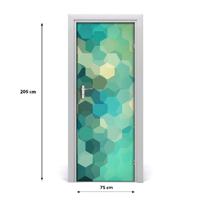 Autocolante para porta Fundo abstrato