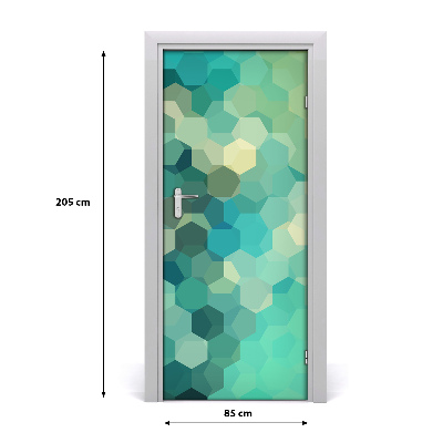 Autocolante para porta Fundo abstrato