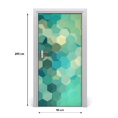 Autocolante para porta Fundo abstrato