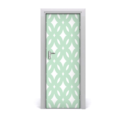 Papel de parede em porta Fundo geométrico