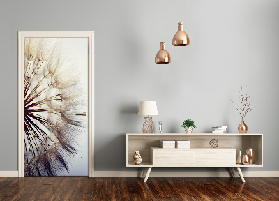 Papel de parede em porta Dente-de-leão