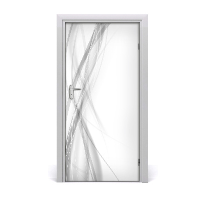 Papel de parede em porta Ondas abstratas