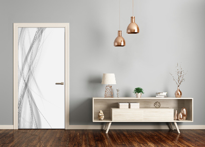 Papel de parede em porta Ondas abstratas