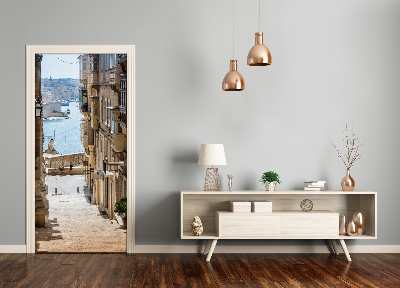 Adesivo em porta Ruas em Malta